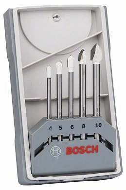 Набор сверл по стеклу и кафелю 4-10мм, 5шт., Expert Ceramic (2 608 587 169) BOSCH