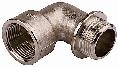 Уголок с упором, никелированная латунь, г/ш, 3/4" (51072-G/S-3/4) GENERAL FITTINGS