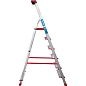 Лестница-стремянка алюм. индустриальная с органайзером NV5150 (6 ступ. 125/198см 6.3кг) Новая высота фото2