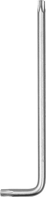 Ключ "ЭКСПЕРТ" имбусовый длинный, Cr-Mo, сатинированное покрытие, TORX 25 (27452-25) ЗУБР