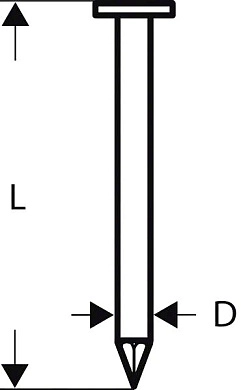 Гвоздь для GSN 90-21 RK. SN21RK 90G (2500шт.)(2 608 200 035) BOSCH