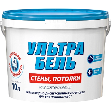 Краска Sniezka ULTRA BIEL, белая, 5.0л