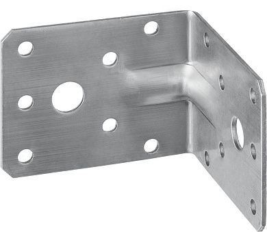 Уголок крепежный усиленный нержавеющий УНКУ-2.0, 55х70х70х2мм, Профессионал (310516-55) ЗУБР