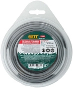 Леска для садовых триммеров армированная алюминием "Звезда" 2,4 мм х 15 м (F_78037) FIT