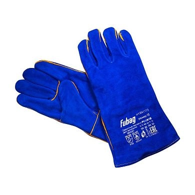 Краги сварочные на подкладке синие FWGN 10B (641178) FUBAG