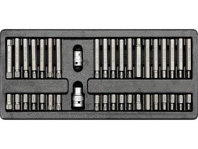 Набор бит TORX, HEX, SPLINE в футляре, 40пр. (YT-5538) YATO