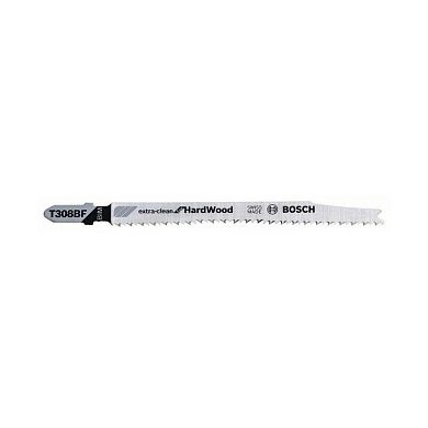 Пилка для лобзика T 308 BF Extraclean for Hard Wood (в упаковке 5шт.), (2.608.636.569) BOSCH