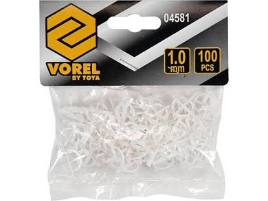Крестики для плитки с ограничителем 1.0мм (100шт.)(04581) VOREL