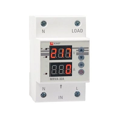 Реле напряжения и тока с дисплеем MRVA 32A (230В 32А 1NO) EKF PROxima