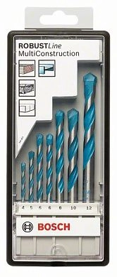 Набор сверл MultiConstruction (d=4,5,6,6,8,10,12 мм) (2 607 010 543) BOSCH