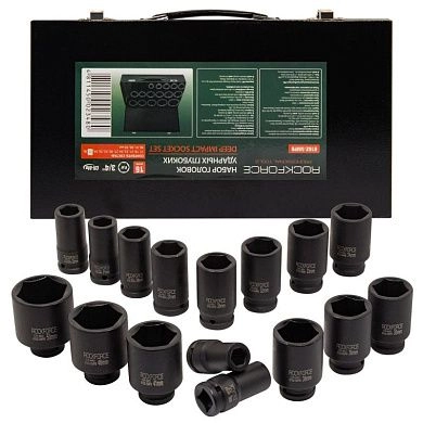Набор головок ударн. 3/4" 17-50мм 6гр. 16пр. (RF-6162-5MPB) Rock FORCE