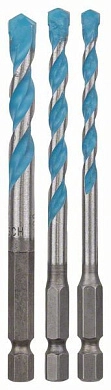 Набор сверл универсальных 5/6/8мм, 3шт. ROBUST HEX-9 MultiConstruction (2 608 589 529) BOSCH