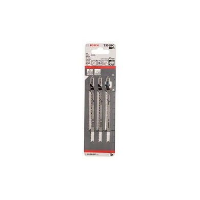 Пилка для лобзика 3шт. Т 308 ВO, HCS, (2.608.663.867) BOSCH