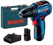 Дрель-шуруповерт аккум. GSR 12V-30 (12.0 В, 2 акк. х 2.0 А/ч Li-Ion, 30Нм,чем.)(0 601 9G9 000) BOSCH