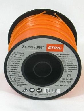 Косильная струна ?2,4мм 253м (квадрат) 0000 930 2612 STIHL