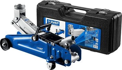 Домкрат гидравлический подкатной, 2т., 135-330 мм, в кейсе, T30 "Профессионал" (43053-2-K) ЗУБР