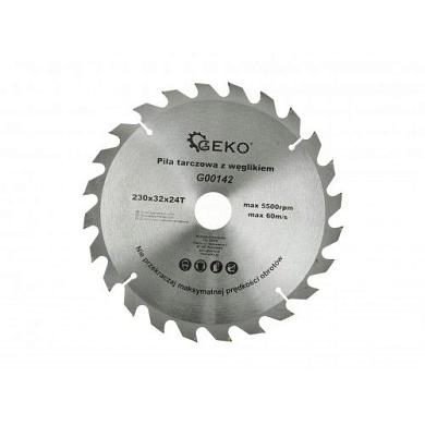 Диск пильный 230х32х24T по дереву (G00142) GEKO