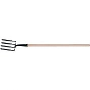 Вилы 4-х рогие, копальные, 190х220х1320 мм, кованые, деревянный черенок, АРТИ (63804)