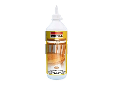 Клей для дерева и картона  62А белый 750 г, SOUDAL