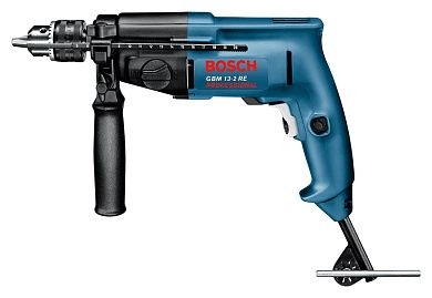 Дрель GBM 13-2 RE (750 Вт, до 13 мм в мет., 2 скор., патрон ЗВП, кор.)(0 601 1B2 001) BOSCH