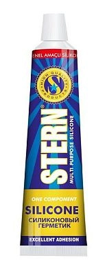 Герметик силиконов. универс. прозрачный 50мл (в тюбике) (N450) STERN
