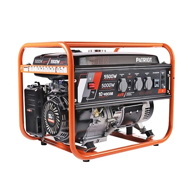 Генератор бензиновый GRS 6500 (5,5 кВт 220В 25,0л розетка 3х220/12В) PATRIOT / OPTIMA