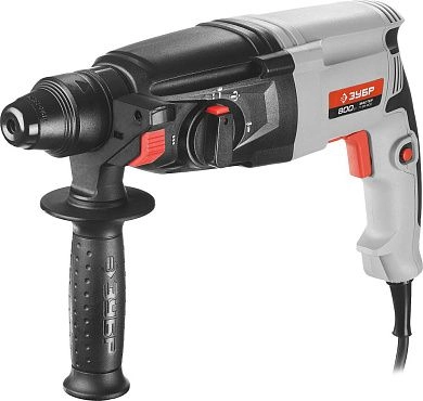 Перфоратор П-26-800 (SDS-plus, 800 Вт, 3.0 Дж, чем.) ЗУБР