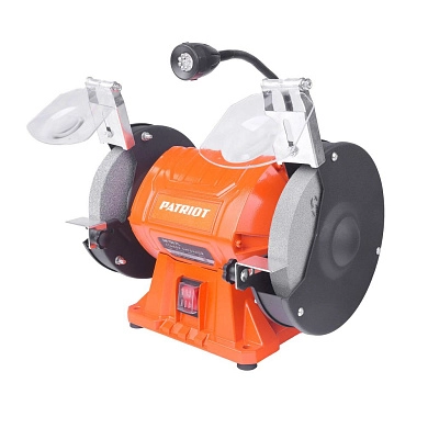 Станок заточной (точило) GM 150PL (375 Вт, круги 150х16х12.7 мм, подсвет. кор.) PATRIOT / EXPERT