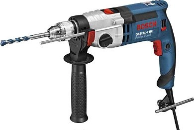 Дрель ударная GSB 21-2 RE ЗВП / 1100Вт, 0-900/3000 об/мин / чем. (0 601 19C 600) BOSCH