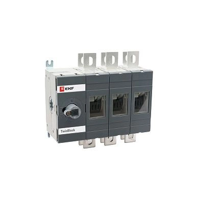 Рубильник реверсивный без рукоятки управления TwinBlock 3P (250А 380В IP30) tb-s-250-3p-rev EKF