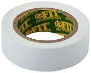 Изолента ПВХ, 19мм/10м, белая (F_11009) FIT
