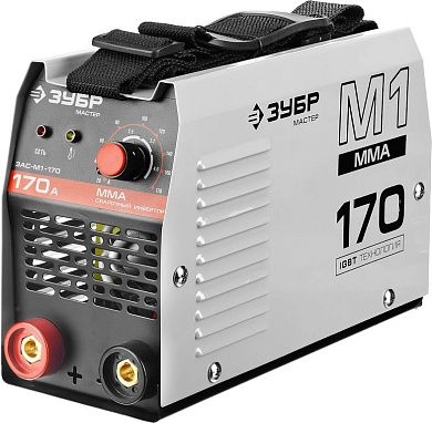 Инвертор сварочный, ЗУБР ЗАС-М1-170, 170А, MMA, IGBT, ПВ 30%, принуд обдув, Форсаж дуги, Горячий ста