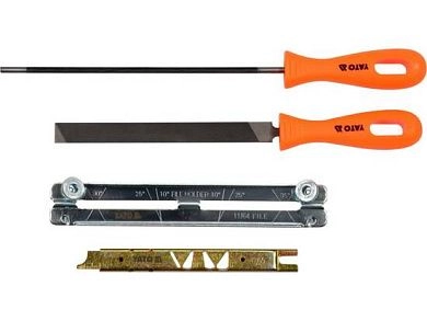 Набор для заточки цепи d4.8мм для 0.325 (4пр.)(YT-85042) YATO