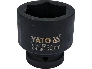 Головка ударн. 1" 50мм, L=73мм, 6гр. CrMo (YT-1198) YATO