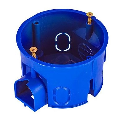 Подрозетник СЗМ3 ( 68мм (PP) бетон IP30 синий) СЗМ3 GUSI