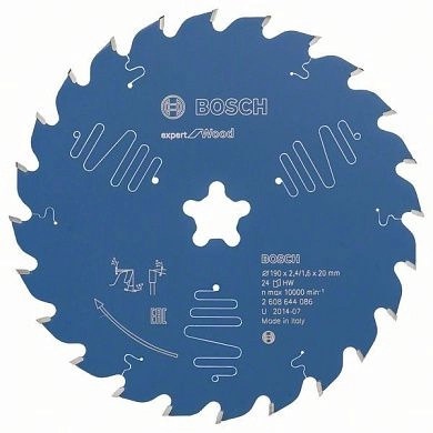 Диск пильный 190xFFixx2.4/1.6x48 Expert for Wood (2 608 644 087) BOSCH
