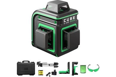 Нивелир лазерный ADA Cube 3-360 Green Ultimate Edition (40 м, точн.: 3.0мм/10м, зеленый лазер, IP54)