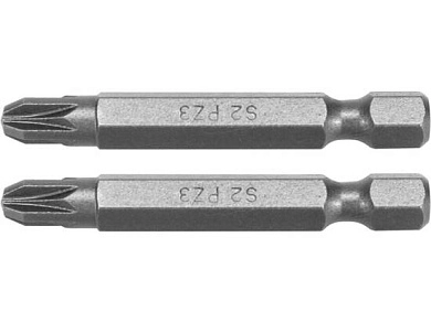 Бита PZ3х50мм 1/4" (2шт.) AlSl S2 (YT-77885) YATO