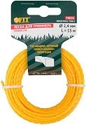 Леска для садовых триммеров крученая "Квадрат" 2,4 мм х 15 м (F_78026) FIT