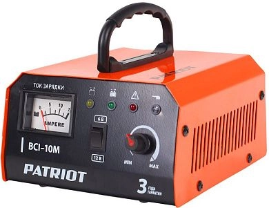 Устройство зарядное BCI-10M (6/12В 10А 220В для WET/AGM/GEL/EFB) PATRIOT / IMPERIAL