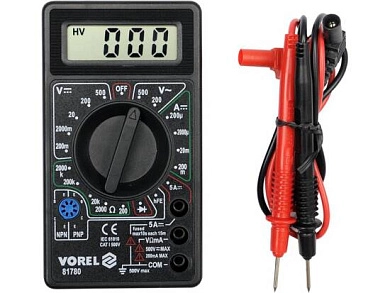 Мультиметр цифровой 0-500 В (81780) VOREL