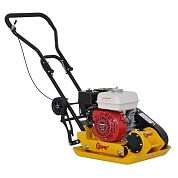 Виброплита SKIPER C90H-WM (Honda GX160, 5.5л.с., плита 54х42см., 15кН, 25м/мин, рез. ковр, колёса),