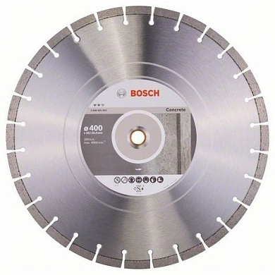 Круг алмазный сегм. 400x12х25.4/20.0 мм Expert for Concrete (2 608 602 562) BOSCH