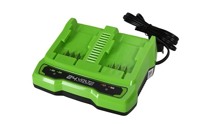 Зарядное устройство на 2 слота G24X2UC2 24В (2931907) Greenworks