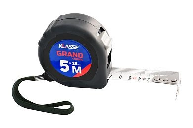 Рулетка 10м/25мм, "GRAND classic", прорез. корпус, магн. крючок, быт. (KL17021-10) KLASSE