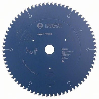 Диск пильный 305х30х2.4/1.8х72 Expert for Wood (2 608 642 531) BOSCH