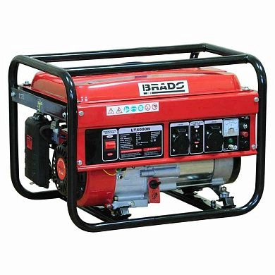 Электростанция BRADO LT4000B (2.8кВт, 2х230В/16А/2.5кВт, 12В, бак 15.0л), BRADO