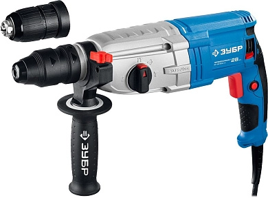 Перфоратор ЗП-28-800 КМ (SDS-plus, 800 Вт, 3.2 Дж, БЗП в компл., чем.) ЗУБР