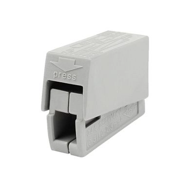 Клемма монтажная СМК 224-111 (400В 32А 1 гнезда 1,0-2,5мм2 белый) 10 шт./уп 40432 ETP