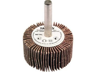 Круг лепестковый на шпильке 40х20х6мм Р80 (YT-83353) YATO